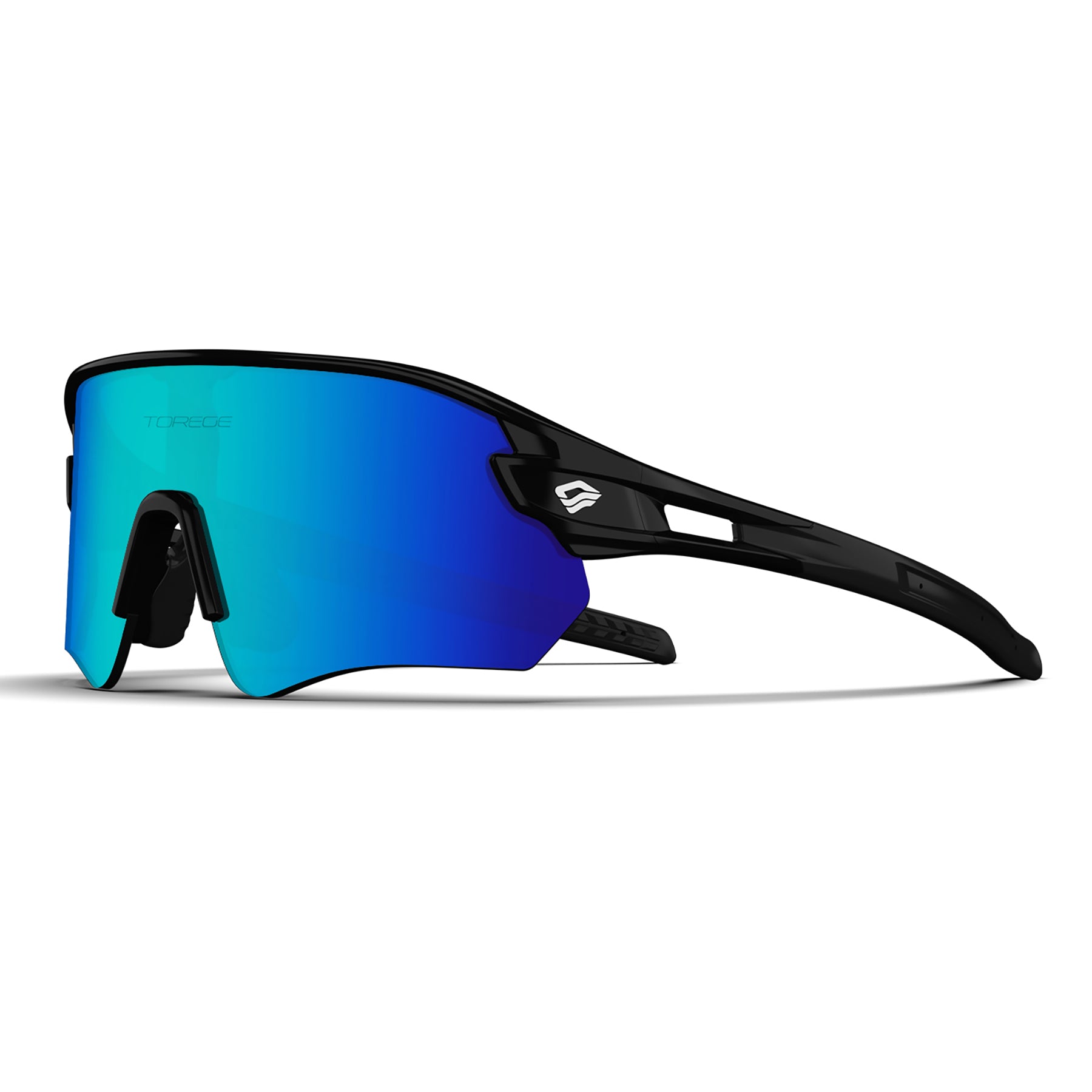Laser Drive Ultra Lightweight Sports Sunglasses for Men & Women with Lifetime Warranty - Ideal for Cycling, Hiking, Fishing, Golf & Running - Black