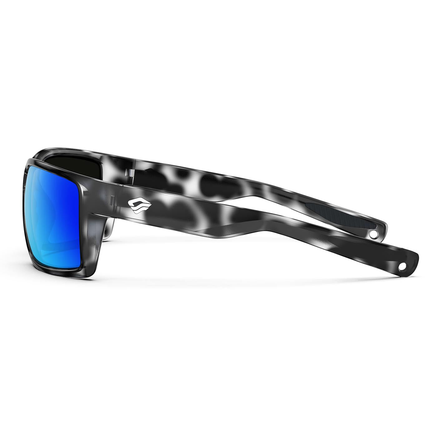 Tiger Shark Polarized Sunglasses - Black Frame & blue Lens