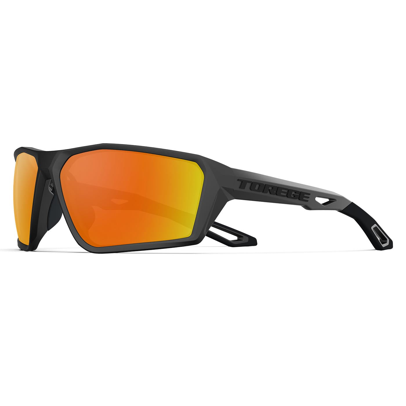 Golden Capybara Wraparound Sports Polarized Sunglasses With Lifetime  Warranty - Flexible Frame for Men & Women - Ideal for Cycling, Running,  Driving, Fishing & Mountaineering - Matte Black Frame & Copper Mirro lens