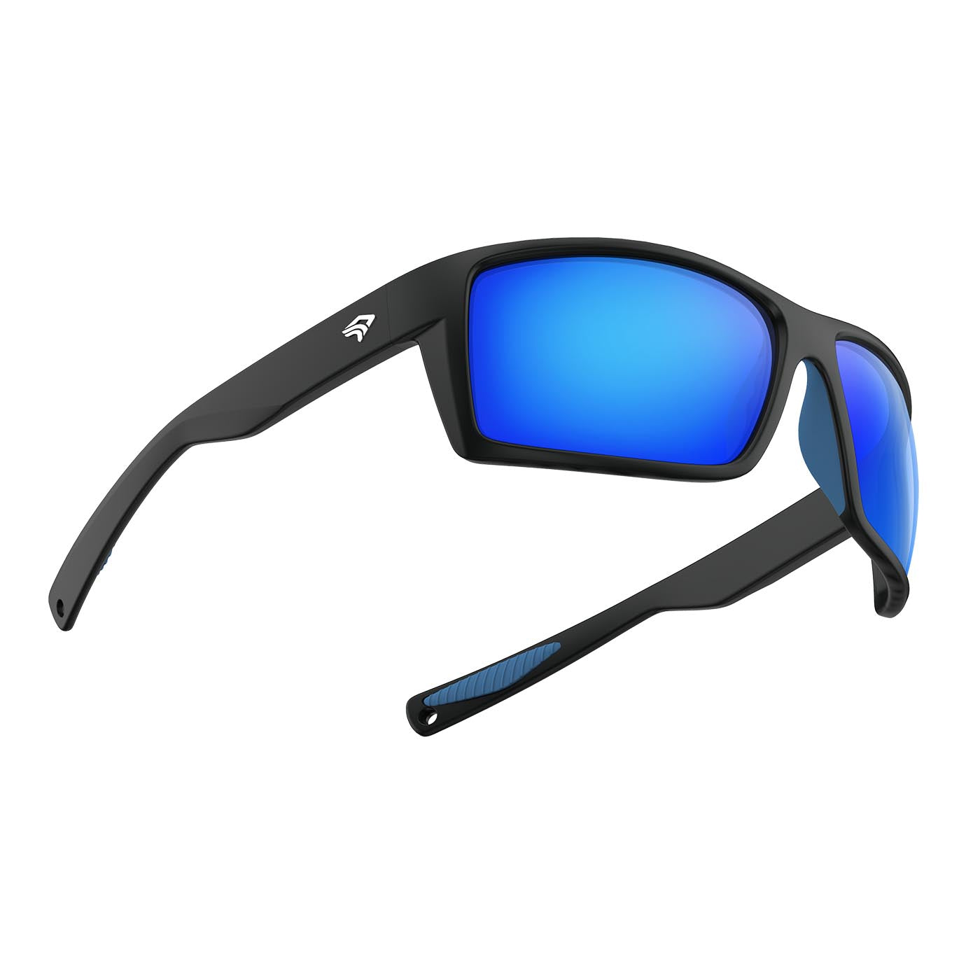 Torege Sports Polarized Sunglasses for Men Women Flexible Frame Cycling Running Driving Fishing Mountaineering TR24 Matte Black & Black & Black Lens