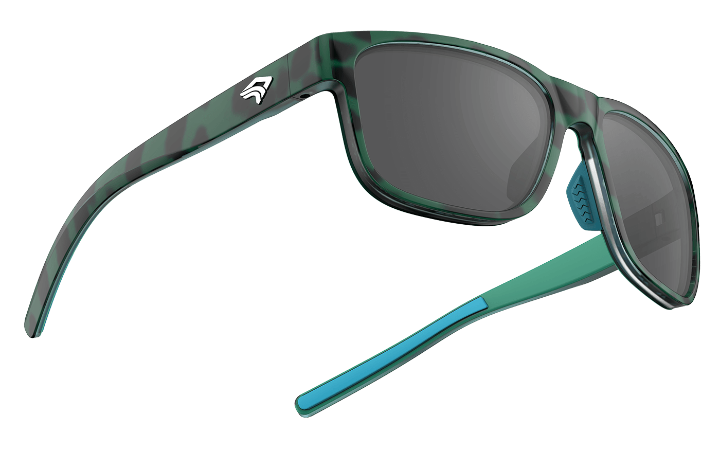 Green Coral Polarized Sunglasses - Emerald Green With Black Spots Frame &  Gray Lenses