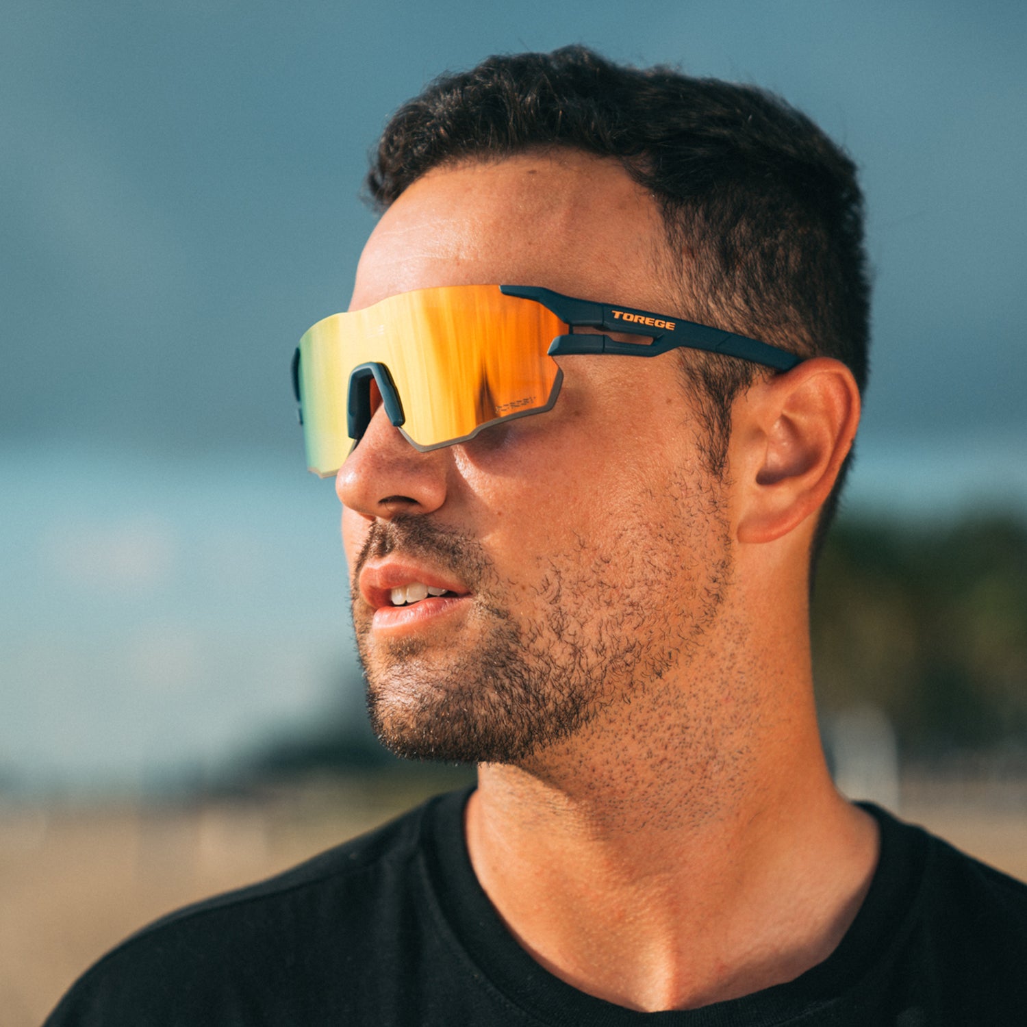 Orange Matte Tempation for Warranty - Hiking, and Lightweight Blue With Active & Sunlight - and Golf, Sport for Women Wraparound Lens Fishing, Sunglasses Lifetime Perfect Men Cycling, Running Ultra Frame